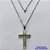 GARGANTILHA EM AÇO INOXIDÁVEL - (12753)  (CX.123)  GARGANTILHA COM CORRENTE 60CM E PINGENTE CRUCIFIXO 44MM - COMPOSIÇÃO: AÇO INOXIDÁVEL - AÇO1970 - Imagem 1