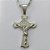 GARGANTILHA EM AÇO INOXIDÁVEL - (12753)  (CX.123)  GARGANTILHA COM CORRENTE 60CM E PINGENTE CRUCIFIXO 44MM - COMPOSIÇÃO: AÇO INOXIDÁVEL - AÇO1974 - Imagem 2