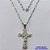 GARGANTILHA EM AÇO INOXIDÁVEL - (12753)  (CX.123)  GARGANTILHA COM CORRENTE 60CM E PINGENTE CRUCIFIXO 44MM - COMPOSIÇÃO: AÇO INOXIDÁVEL - AÇO1974 - Imagem 1