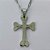 GARGANTILHA EM AÇO INOXIDÁVEL - (12753)  (CX.123)  GARGANTILHA COM CORRENTE 60CM E PINGENTE CRUCIFIXO 43MM - COMPOSIÇÃO: AÇO INOXIDÁVEL - AÇO1975 - Imagem 2