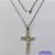 GARGANTILHA EM AÇO INOXIDÁVEL - (12753)  (CX.123)  GARGANTILHA COM CORRENTE 60CM E PINGENTE CRUCIFIXO 47MM - COMPOSIÇÃO: AÇO INOXIDÁVEL - AÇO1976 - Imagem 1