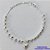 PULSEIRA FOLHEADA A PRATA COM 50 MILÉSIMOS + VERNIZ DIAMOND - PULSEIRA COM BOLINHSAS E CORAÇÃO DESENHADO - TAMANHO: 17CM E  FECHO LAGOSTA PRA404 - Imagem 1