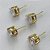 CONJUNTO NO BRUTO PRONTO PARA O BANHO - CONJUNTO ALTA FUSÃO COM 2 PARES DE BRINCOS DE PINO 10X10MM E PINGENTE COM PEDRA EM ZIRCÔNIA 12X12MM CRISTAL  - PESO TOTAL 5,8GR - BRU14928 - Imagem 2