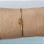 PULSEIRA (BRACELETE) NO BRUTO PRONTA PARA O BANHO - (CX.123)  BRACELETE COM PALAVRA FÉ - PESO 3,1GR - BRU14931 - Imagem 1