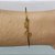 PULSEIRA (BRACELETE) NO BRUTO PRONTA PARA O BANHO - (CX.123)  BRACELETE COM PALAVRA GRATIDÃO - PESO 3,2GR - BRU14932 - Imagem 1