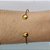 PULSEIRA (BRACELETE) NO BRUTO PRONTA PARA O BANHO(CX122) - BRACELETE COM ESFERAS - PESO 2,1GR - BRU14935 - Imagem 1