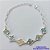 PULSEIRA FOLHEADA A PRATA COM 50 MILÉSIMOS + VERNIZ DIAMOND - PULSEIRA VAN CLEE00F COLORIDAS - TAMANHO: 18CM E  FECHO LAGOSTA PRA410 - Imagem 1