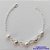 PULSEIRA FOLHEADA A PRATA COM 50 MILÉSIMOS + VERNIZ DIAMOND - PULSEIRA BOLINHAS LISAS E BRILHANTES - TAMANHO: 18CM E  FECHO LAGOSTA PRA411 - Imagem 1