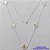 GARGANTILHA FOLHEADO A PRATA COM 50 MILÉSIMOS + VERNIZ DIAMOND - CORRENTE 50CM VAN CLEEF FECHO LAGOSTA 12MM - PRA412 - Imagem 1