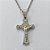 GARGANTILHA EM AÇO INOXIDÁVEL - (03) -  (CX.37) GARGANTILHA COM CORRENTE 50CM E PINGENTE CRUCIFIXO IMAGEM JESUS 18X29MM - COMPOSIÇÃO: AÇO INOXIDÁVEL - AÇO1985 - Imagem 2