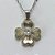 GARGANTILHA EM AÇO INOXIDÁVEL  - (CX.37)  GARGANTILHA COM CORRENTE CADEADO 40CM E PINGENTE TREVO COM ZIRCÔNIA 16MM + EXTENSOR - COMPOSIÇÃO: AÇO INOXIDÁVEL - AÇO1989 - Imagem 2