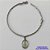 PULSEIRA EM AÇO INOXIDÁVEL -  (CX.37)  PULSEIRA CORDÃO BAIANO COM PINGENTE NOSSA SENHORA APARECIDA TAMANHO 16CM  - FECHO LAGOSTA - COMPOSIÇÃO: AÇO INOXIDÁVEL -  AÇO1992 - Imagem 1