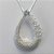 CONJUNTO FOLHEADO A PRATA COM 50 MILÉSIMOS + VERNIZ DIAMOND - CONJUNTO COM CORRENTE VENEZIANA 45CM PINGENTE CRAVEJADO COM MICRO ZIRCÔNIAS 28X42MM - BRINCOS DE PINO COM MICRO ZIRCÔNIAS 12MM - PRA426 - Imagem 2