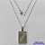GARGANTILHA EM AÇO INOXIDÁVEL - (CX,60)   GARGANTILHA COM CORRENTE 45CM E PINGENTE PLACA JESUS 16X28MM - COMPOSIÇÃO: AÇO INOXIDÁVEL - AÇO2019 - Imagem 1