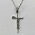 GARGANTILHA EM AÇO INOXIDÁVEL - (CX.60)   GARGANTILHA COM CORRENTE 45CM E PINGENTE CRUCIFIXO ESCRITO JESUS 17X32MM - COMPOSIÇÃO: AÇO INOXIDÁVEL - AÇO2023 - Imagem 2