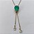 CORRENTE NO BRUTO PRONTA PARA O BANHO - CORRENTE GRAVATINHA (AJUSTÁVEL) 45CM + EXTENSOR - BASE ALTA FUSÃO COM ZIRCÔNIA VERDE 12X12MM E GOTAS CRISTAIS 6X8MM - PESO TOTAL 4,4GR - BRU15013 - Imagem 2