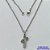 GARGANTILHA EM AÇO INOXIDÁVEL - (AÇO03) (cx.126)  GARGANTILHA COM CORRENTE 50CM E PINGENTE CRUCIFIXO 9X20MM - COMPOSIÇÃO: AÇO INOXIDÁVEL - AÇO2025 - Imagem 1