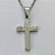 GARGANTILHA EM AÇO INOXIDÁVEL - (CX.2026)  (AÇO03) GARGANTILHA COM CORRENTE 50CM E PINGENTE CRUCIFIXO ORAÇÃO 17X28MM - COMPOSIÇÃO: AÇO INOXIDÁVEL - AÇO2026 - Imagem 2