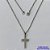 GARGANTILHA EM AÇO INOXIDÁVEL - (AÇO03) -(CX.126)  GARGANTILHA COM CORRENTE 50CM E PINGENTE CRUCIFIXO VAZADO 11X20MM - COMPOSIÇÃO: AÇO INOXIDÁVEL - AÇO2028 - Imagem 1