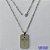 GARGANTILHA EM AÇO INOXIDÁVEL - (12753) - -(CX.126)  GARGANTILHA COM CORRENTE 60CM E PINGENTE PLACA CRUCIFIXO VAZADO 18X30MM - COMPOSIÇÃO: AÇO INOXIDÁVEL - AÇO2031 - Imagem 1