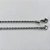 CORRENTE EM AÇO INOXIDAVEL -  (CX.126) CORDÃO BAIANO LARGURA 1,5MM - TAMANHO: 70CM - FECHO LAGOSTA - AÇO2045 - Imagem 2