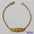 PULSEIRA NO BRUTO PRONTA PARA O BANHO(CX126) - (2792) PULSEIRA INFANTIL COM CHAPINHA URSINHO 7X25MM - TAMANHO 15CM - PESO TOTAL 1,1GR - BRU15017 - Imagem 1