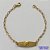 PULSEIRA NO BRUTO PRONTA PARA O BANHO(CX126) - (2794) PULSEIRA INFANTIL COM CHAPINHA SMILE 7X25MM - TAMANHO 15CM - PESO TOTAL 1,1GR - BRU15018 - Imagem 1