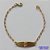 PULSEIRA NO BRUTO PRONTA PARA O BANHO(CX126) - (2793) PULSEIRA INFANTIL COM CHAPINHA GATINHA 7X25MM - TAMANHO 15CM - PESO TOTAL 1,1GR - BRU15020 - Imagem 1