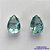BRINCO FOLHEADA A PRATA COM 50 MILÉSIMOS + VERNIZ DIAMOND - BRINCO DE PINO BASE ALTA FUSÃO VERDE CLARO 10X14MM PRA466 - Imagem 1