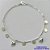 PULSEIRA FOLHEADA A PRATA COM 50 MILÉSIMOS + VERNIZ DIAMOND - PULSEIRA COM BOLINHAS LISAS E CORAÇÃO LISO - TAMANHO: 20CM + FECHO LAGOSTA PRA477 - Imagem 1