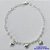 PULSEIRA FOLHEADA A PRATA COM 50 MILÉSIMOS + VERNIZ DIAMOND - PULSEIRA CORRENTE CORAÇÃO COM PÉROLAS E CORAÇÃO LISO - TAMANHO: 19CM E  FECHO LAGOSTA PRA483 - Imagem 1