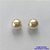 BRINCO FOLHEADO A OURO - BANHADO COM 5 MILÉSIMOS + VERNIZ DIAMOND(BR2255D) -  BRINCO DE PINO PÉROLA 11MM - OURO321 - Imagem 1