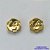 BRINCO FOLHEADO A OURO - BANHADO COM 5 MILÉSIMOS + VERNIZ DIAMOND(BRD9004) -  BRINCO DE PINO FLOR 11MM - OURO325 - Imagem 1
