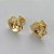 BRINCO FOLHEADO A OURO - BANHADO COM 5 MILÉSIMOS + VERNIZ DIAMOND(BRD9004) -  BRINCO DE PINO FLOR 11MM - OURO325 - Imagem 2
