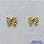 BRINCO FOLHEADO A OURO - BANHADO COM 5 MILÉSIMOS + VERNIZ DIAMOND(BRD9020) -  BRINCO DE PINO LAÇO 8MM - (OURO329) - Imagem 1
