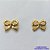 BRINCO FOLHEADO A OURO - BANHADO COM 5 MILÉSIMOS + VERNIZ DIAMOND(BRD9012) -  BRINCO DE PINO LAÇO 9MM - OURO330 - Imagem 1