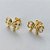BRINCO FOLHEADO A OURO - BANHADO COM 5 MILÉSIMOS + VERNIZ DIAMOND(BRD9017) -  BRINCO DE PINO LAÇO 12MM - OURO331 - Imagem 2