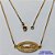 GARGANTILHA NO BRUTO PRONTO PARA O BANHO(CX127) - GARGANTILHA COM CORRENTE VENEZIANA 45CM - PINGENTE FAMÍLIA COM MICRO ZIRCÔNIAS 32X13MM - PESO TOTAL 4,4GR - BRU15082 - Imagem 1