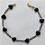 PULSEIRA NO BRUTO PRONTA PARA O BANHO - (CX.04)  PULSEIRA CORAÇÕES PRETOS 17CM - PESO 3,8GR - COMPOSIÇÃO: 100% LATÃO - BRU15112 - Imagem 1