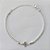 PULSEIRA FOLHEADA A PRATA COM 50 MILÉSIMOS + VERNIZ DIAMOND - PULSEIRA TODA EM ZIRCÔNIA 18CM + EXTENSOR E PINGENTE TREVO TIPO VAN CLEEF 10MM  PRA500 - Imagem 1