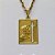 GARGANTILHA NO BRUTO PRONTA PARA O BANHO - (E3300)  (CX.131)  GARGANTILHA COM CORRENTE 60CM (MCT2) E PINGENTE PLACA JESUS COM CRUCIFIXO VAZADO 20X25MM - COMPOSIÇÃO: 100% LATÃO - PESO TOTAL 9,6GR - BRU15142 - Imagem 2