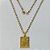 GARGANTILHA NO BRUTO PRONTA PARA O BANHO - (E3300)  (CX.131)  GARGANTILHA COM CORRENTE 60CM (M188) E PINGENTE PLACA JESUS COM CRUCIFIXO VAZADO 20X25MM - COMPOSIÇÃO: 100% LATÃO - PESO TOTAL 8,4GR - BRU15145 - Imagem 1