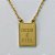 ESCAPULÁRIO EM AÇO INOXIDÁVEL -  ESCAPULÁRIO DOURADO DEUS É FIÉL E CRUCIFIXO - TAMANHO: 60CM - COMPOSIÇÃO: AÇO INOXIDÁVEL - AÇO2074 - Imagem 2