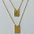 ESCAPULÁRIO EM AÇO INOXIDÁVEL -  ESCAPULÁRIO DOURADO SÃO JORGE E NOSSA SENHORA APARECIDA - TAMANHO: 60CM - COMPOSIÇÃO: AÇO INOXIDÁVEL - AÇO2075 - Imagem 1