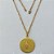 GARGANTILHA NO BRUTO PRONTA PARA BANHO - GARGANTILHA COM CORRENTE SINGAPURA 45CM (828) PINGENTE MEDALHA SÃO FRANCISCO COM ORAÇÃO 25MM - PESO 4,2GR - BRU15178 - Imagem 1