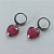 CONJUNTO EM AÇO INOXIDÁVEL - (AÇO03) - (CX.75)  CONJUNTO COM CORRENTE 50CM E BRINCOS ARGOLINHA DE PRESSÃO COM PINGENTES CORAÇÃO EM CRISTAL COM GLITTER ROSA 12MM - COMPOSIÇÃO: AÇO INOXIDÁVEL - AÇO2087 - Imagem 3