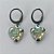 BRINCO EM AÇO INOXIDÁVEL -  - (CX.75)  BRINCOS ARGOLINHA DE PRESSÃO COM CORAÇÃO EM CRISTAL COM GLITTER 12MM - COMPOSIÇÃO: AÇO INOXIDÁVEL - AÇO2094 - Imagem 1