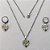 CONJUNTO EM AÇO INOXIDÁVEL - (AÇO03)  - (CX.75) CONJUNTO COM CORRENTE 50CM E BRINCOS ARGOLINHA DE PRESSÃO COM PINGENTES CORAÇÃO EM CRISTAL COM GLITTER 12MM - COMPOSIÇÃO: AÇO INOXIDÁVEL - AÇO2095 - Imagem 1