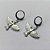 BRINCO EM AÇO INOXIDÁVEL - (CX.75)  BRINCOS ARGOLINHA DE PRESSÃO COM PINGENTE ESPÍRITO SANTO 24X18MM - COMPOSIÇÃO: AÇO INOXIDÁVEL - AÇO2103 - Imagem 2