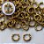 BRINCO NO BRUTO PRONTO PARA O BANHO(CX133) - BRINCO ARGOLINHA DE PRESSÃO CRAVEJADO EM MICROS ZIRCÔNIAS - TAMANHO: 1,5X10MM - PESO TOTAL 1GR - COMPOSIÇÃO: LATÃO / ZIRCÔNIA - BRU15208 - Imagem 1